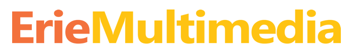 ErieMultimedia - Video | Print | Web logo